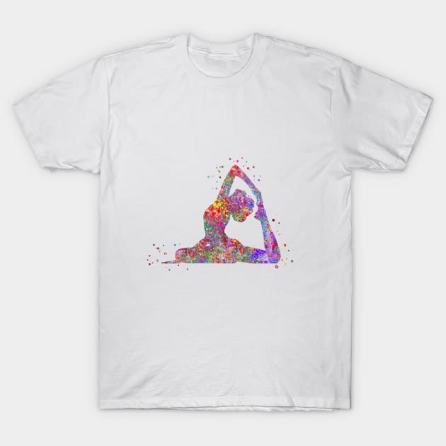 Yoga pose T-Shirt by RosaliArt